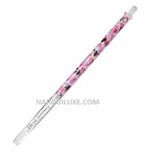 Devil Smoke Print Rose Noir rouge lila neon rond