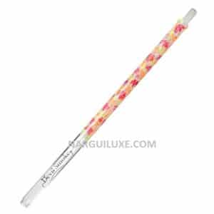 Devil Smoke Print blanc rouge orange jaune neon rond