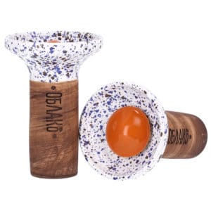 Oblako Flow Orange on Meteorite