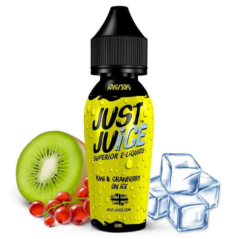 Gamme Just Juice 50ml kiwi cranberries glacé