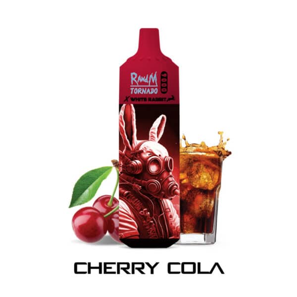 RandM Tornado White Rabbit 9000 puffs cherry cola