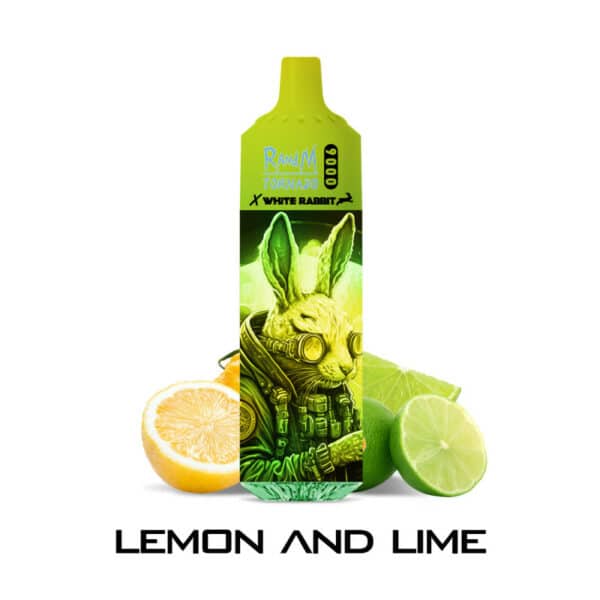 RandM Tornado White Rabbit 9000 puffs lemon lime