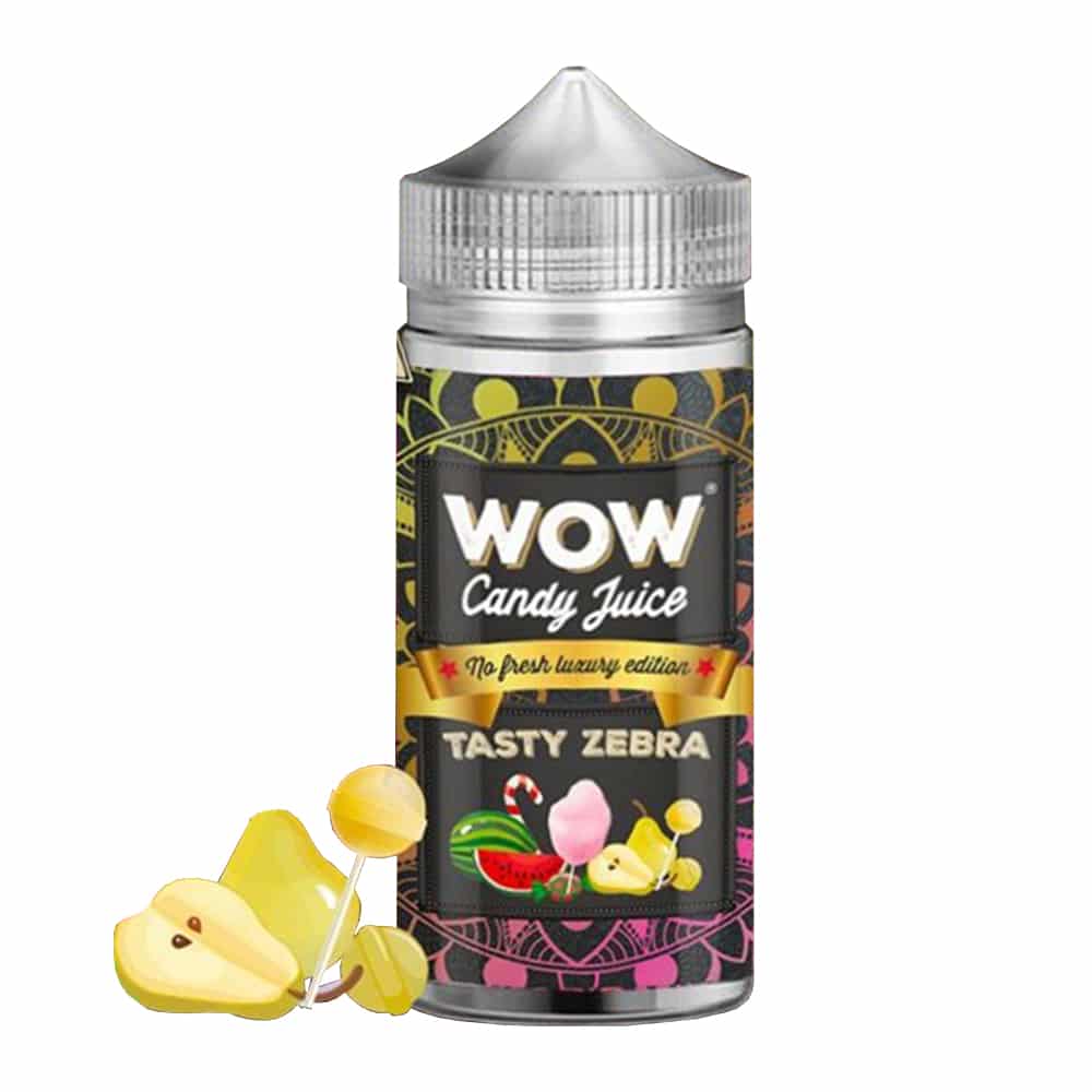 Wow Candy Juice 100ml Tasty Zebra No Fresh