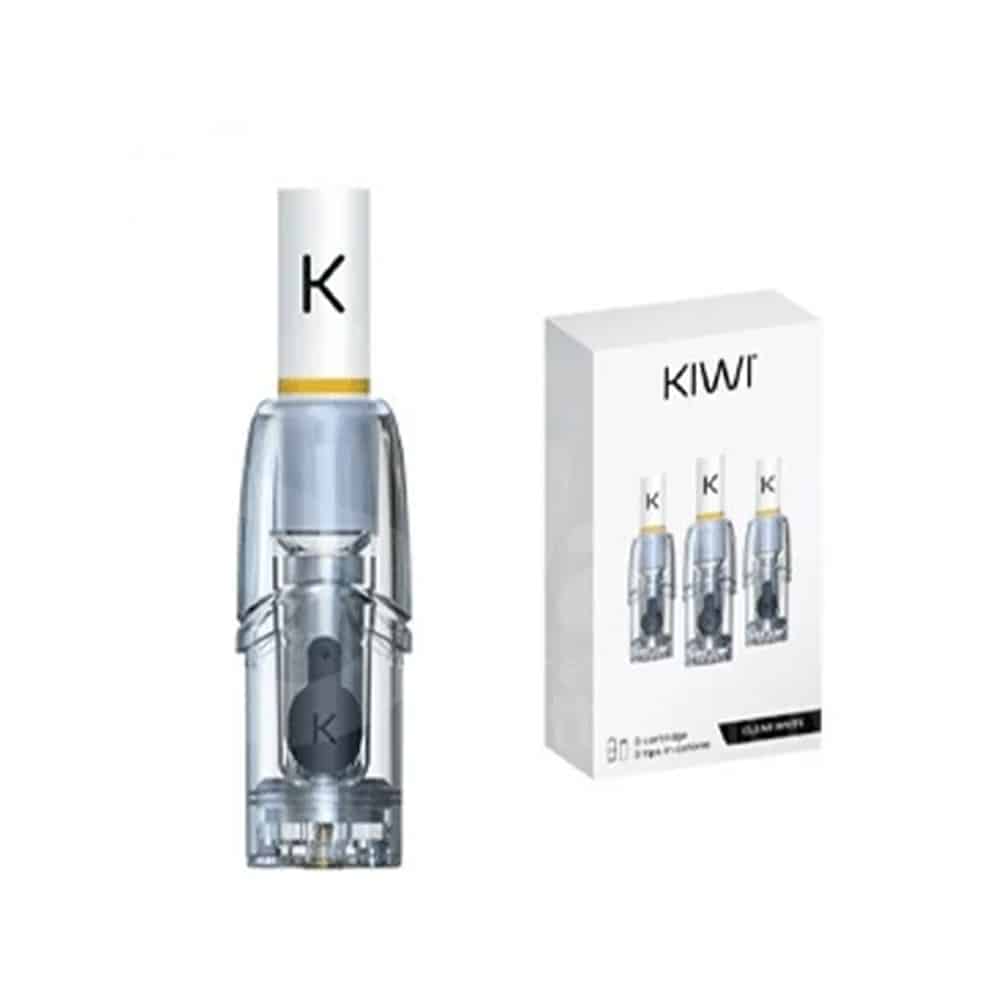 Cartouche Kiwi Vapor Clear White
