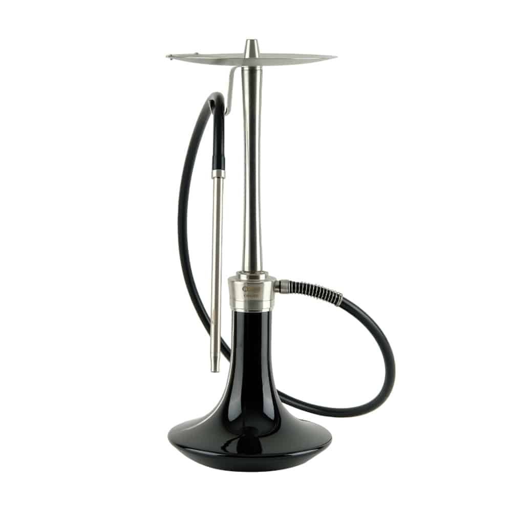 Oduman Cosmo Silver Body Black Vase