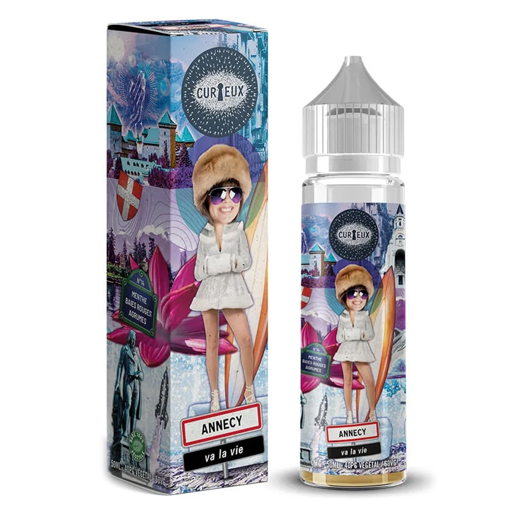 E-liquide Curieux Hexagone 50ml Annecy va la vie