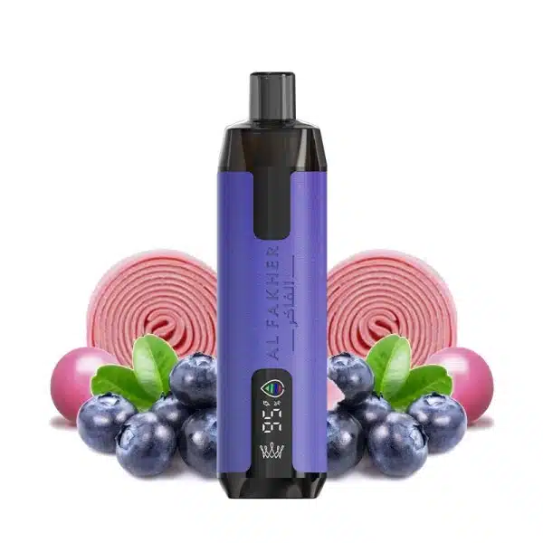 Supermax 6K Crown Bar Al Fakher Blueberry Gum 20mg