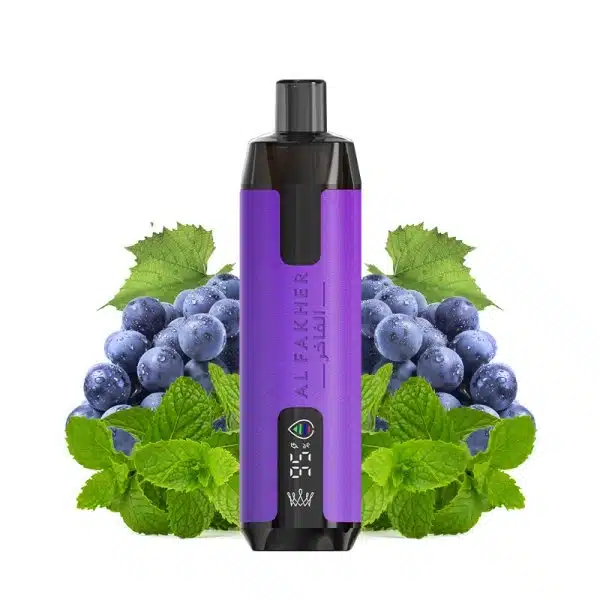 Supermax 6K Crown Bar Al Fakher Grape Mint 20mg
