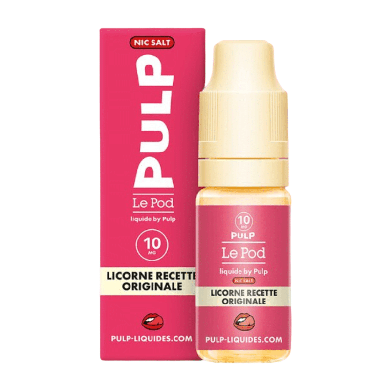 Le Pod 10ml Nic Salt Pulp Licorne Recette Originale
