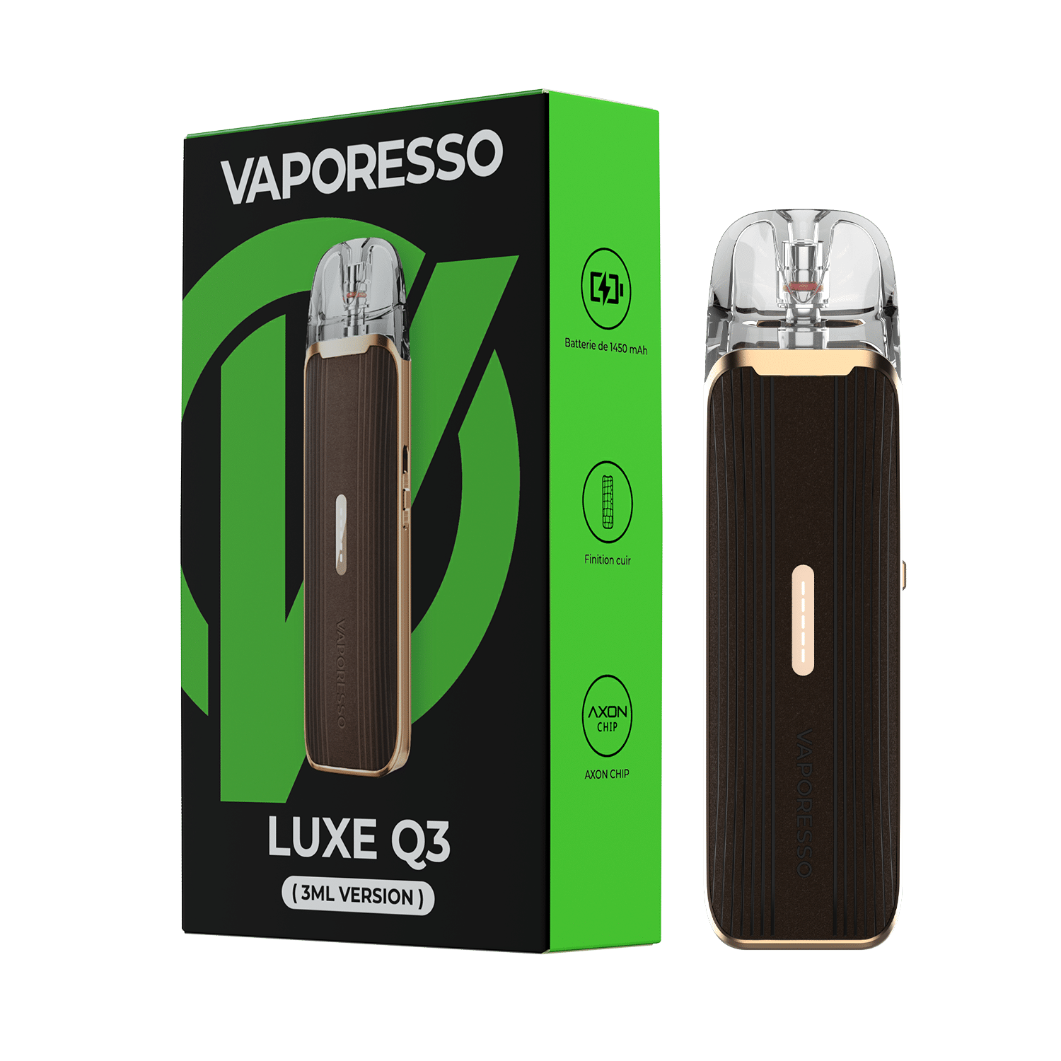 Kit Luxe Q3 Vaporesso Mocha Brown