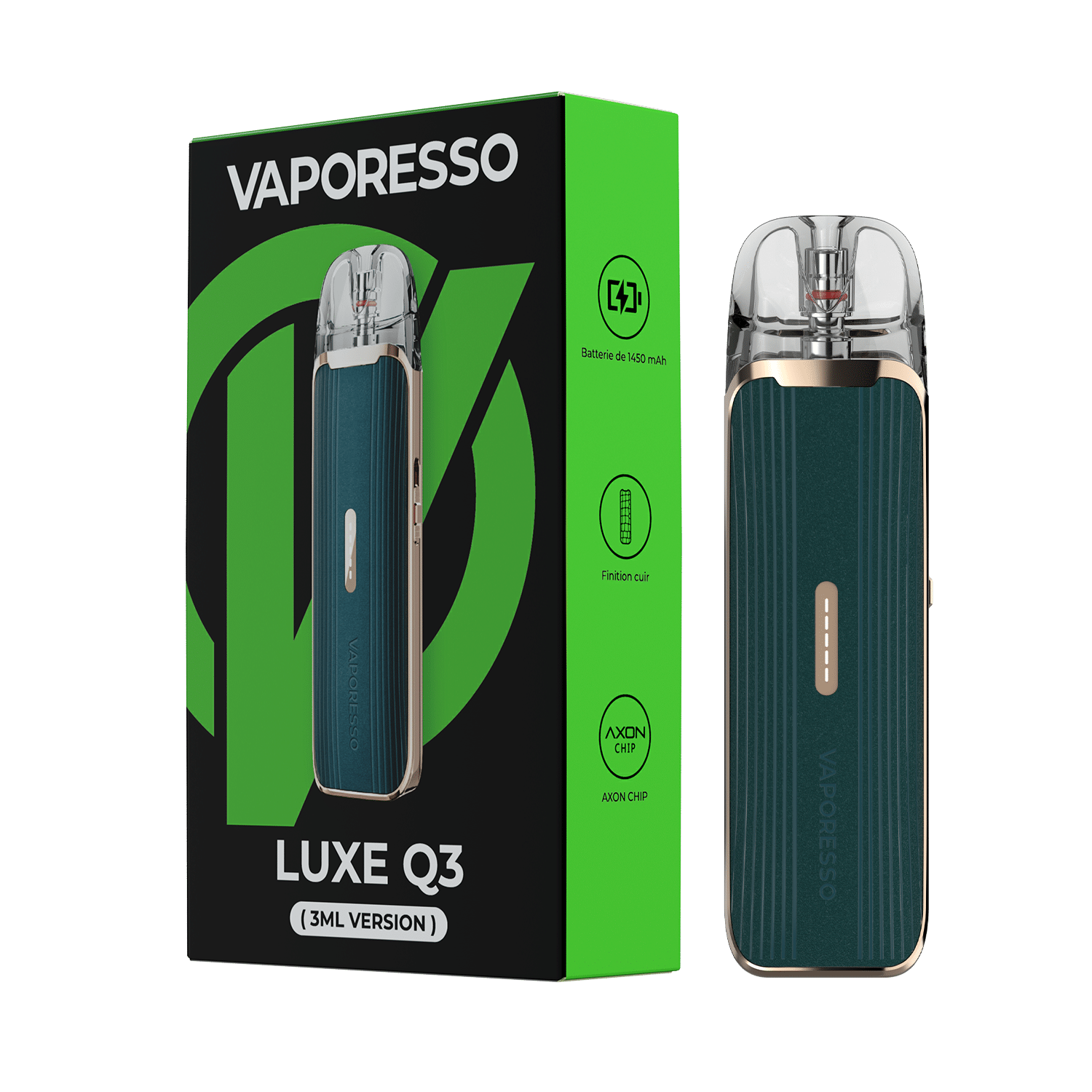 Kit Luxe Q3 Vaporesso Aegean Green