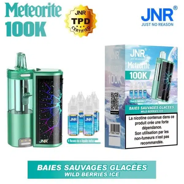 Puff 100k Meteorite JNR Baies Sauvages Glacées