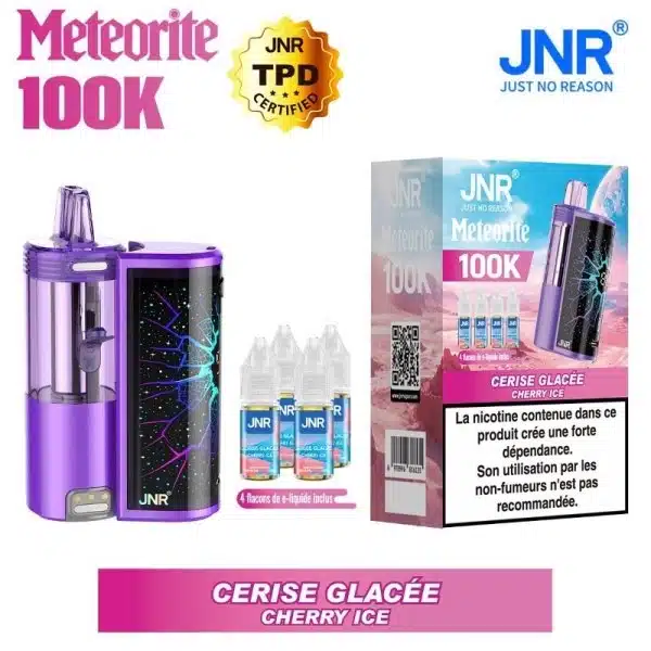 Puff 100k Meteorite JNR Cerise Glacée