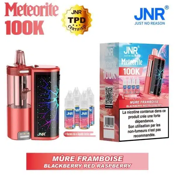 Puff 100k Meteorite JNR Mûre Framboise